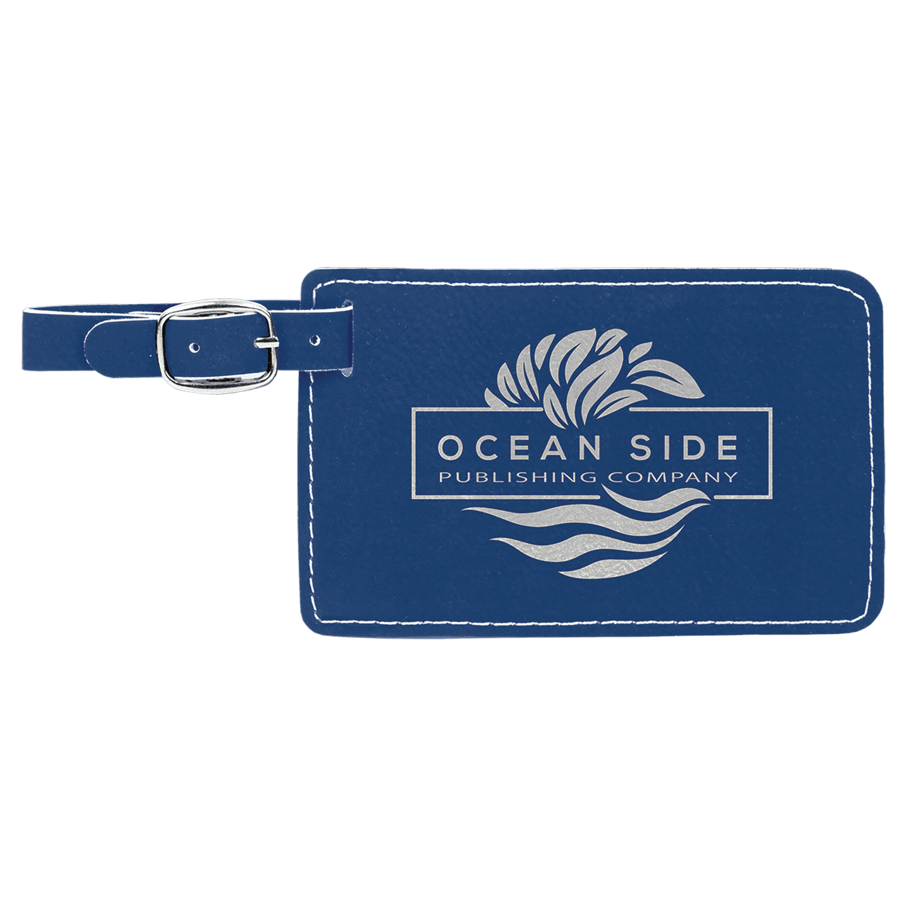 4 1/4" x 2 3/4" Laserable Leatherette Luggage Tag