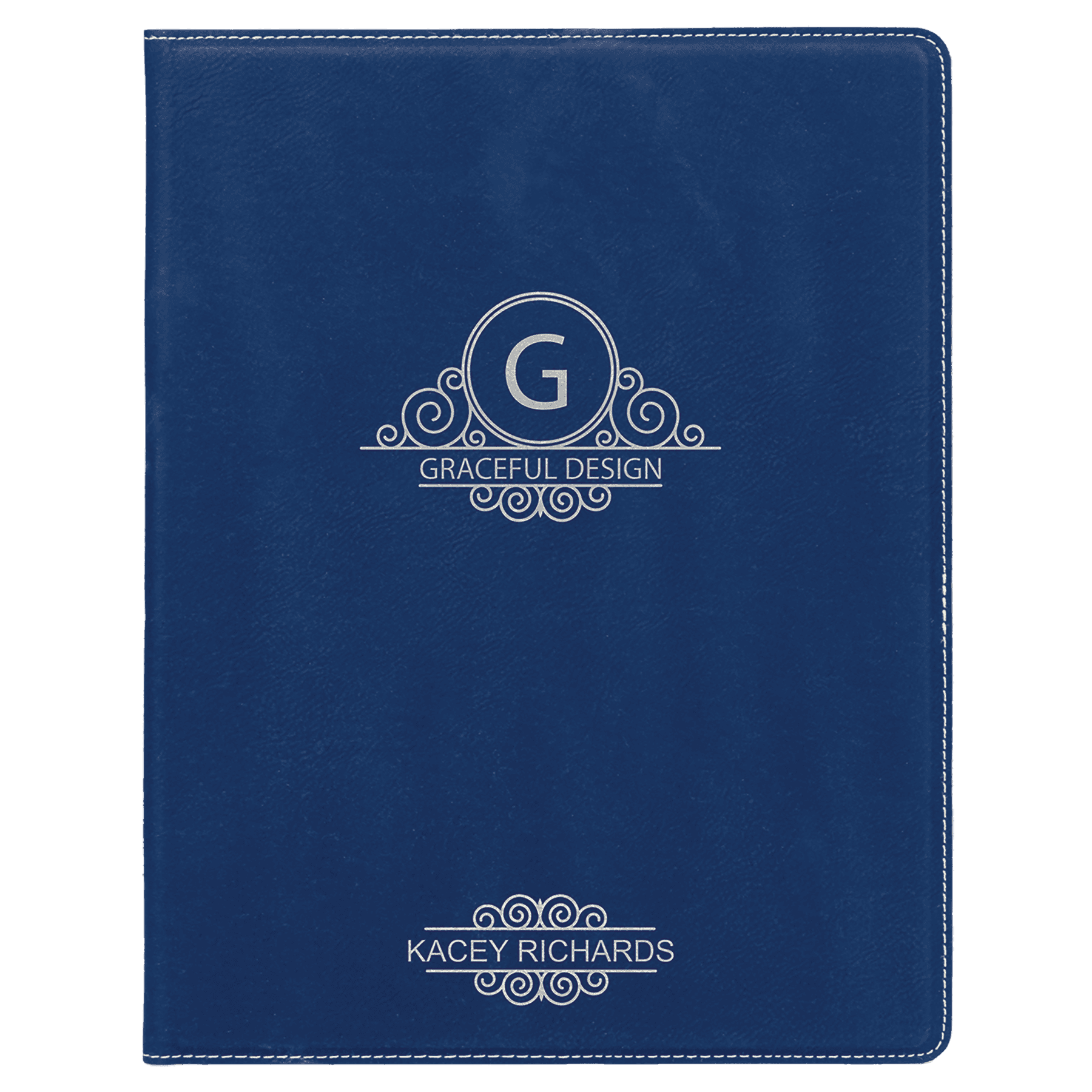 7" x 9" Laserable Leatherette Small Portfolio with Notepad