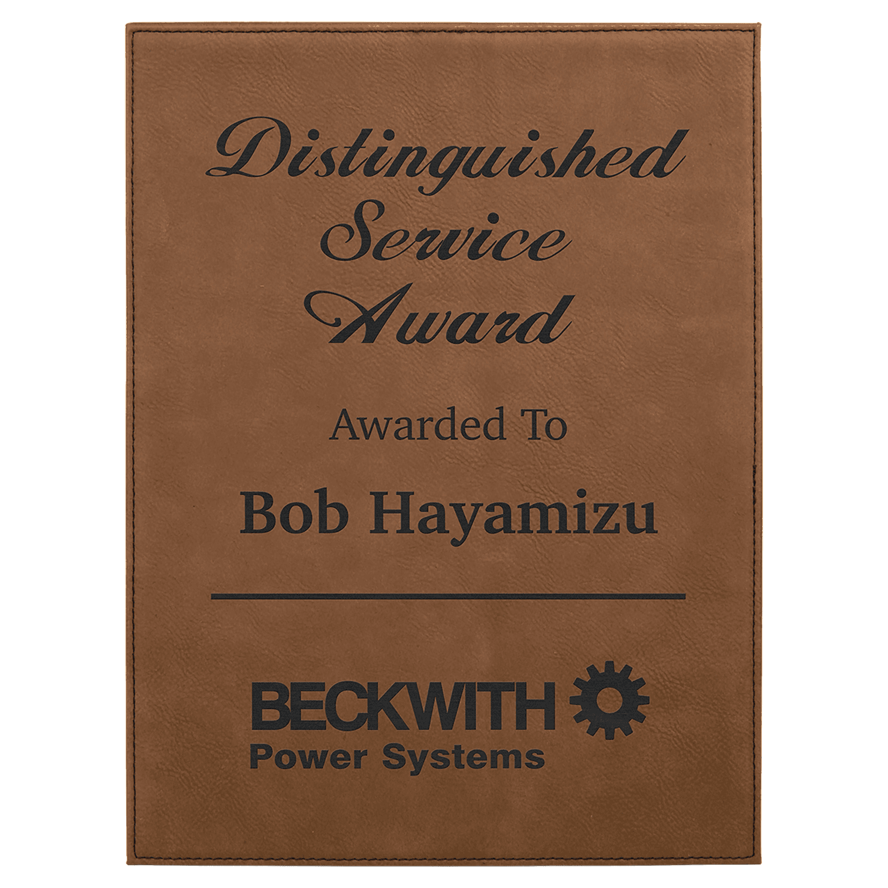 7" x 9" Laserable Leatherette Plaque