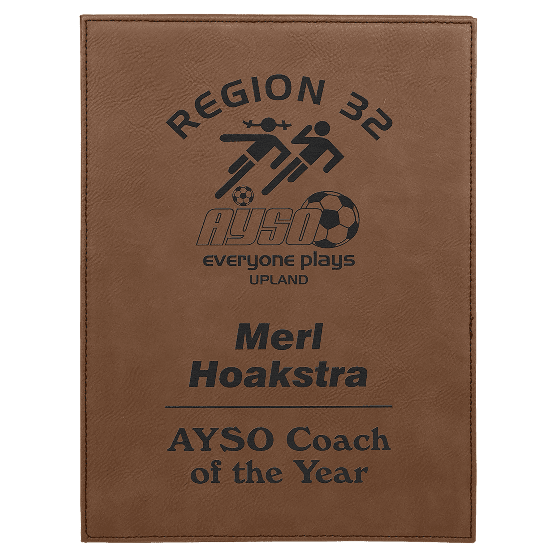 9" x 12" Laserable Leatherette Plaque