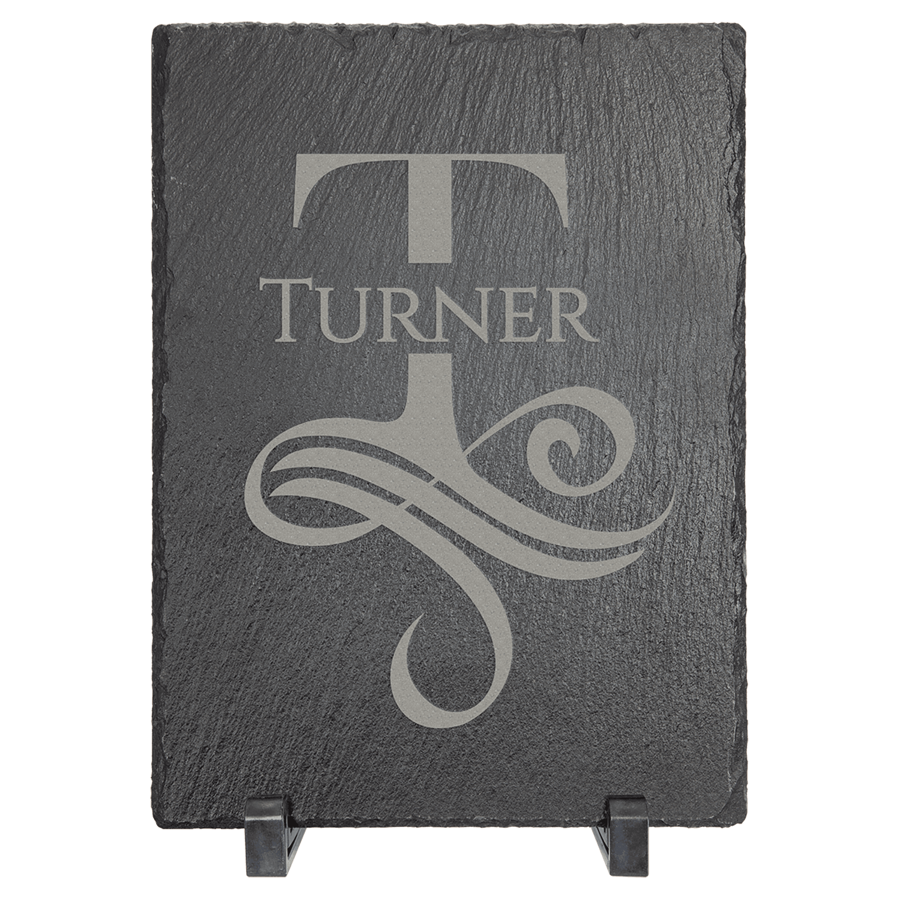 7" x 5" Rectangle Slate Decor with Plastic Feet