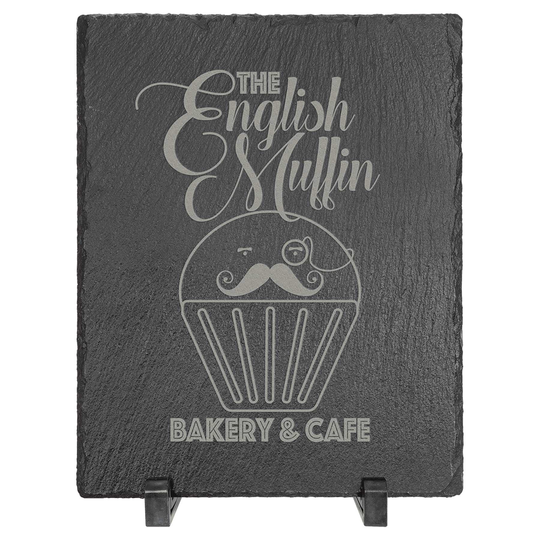 9" x 7" Rectangle Slate Decor with Plastic Feet