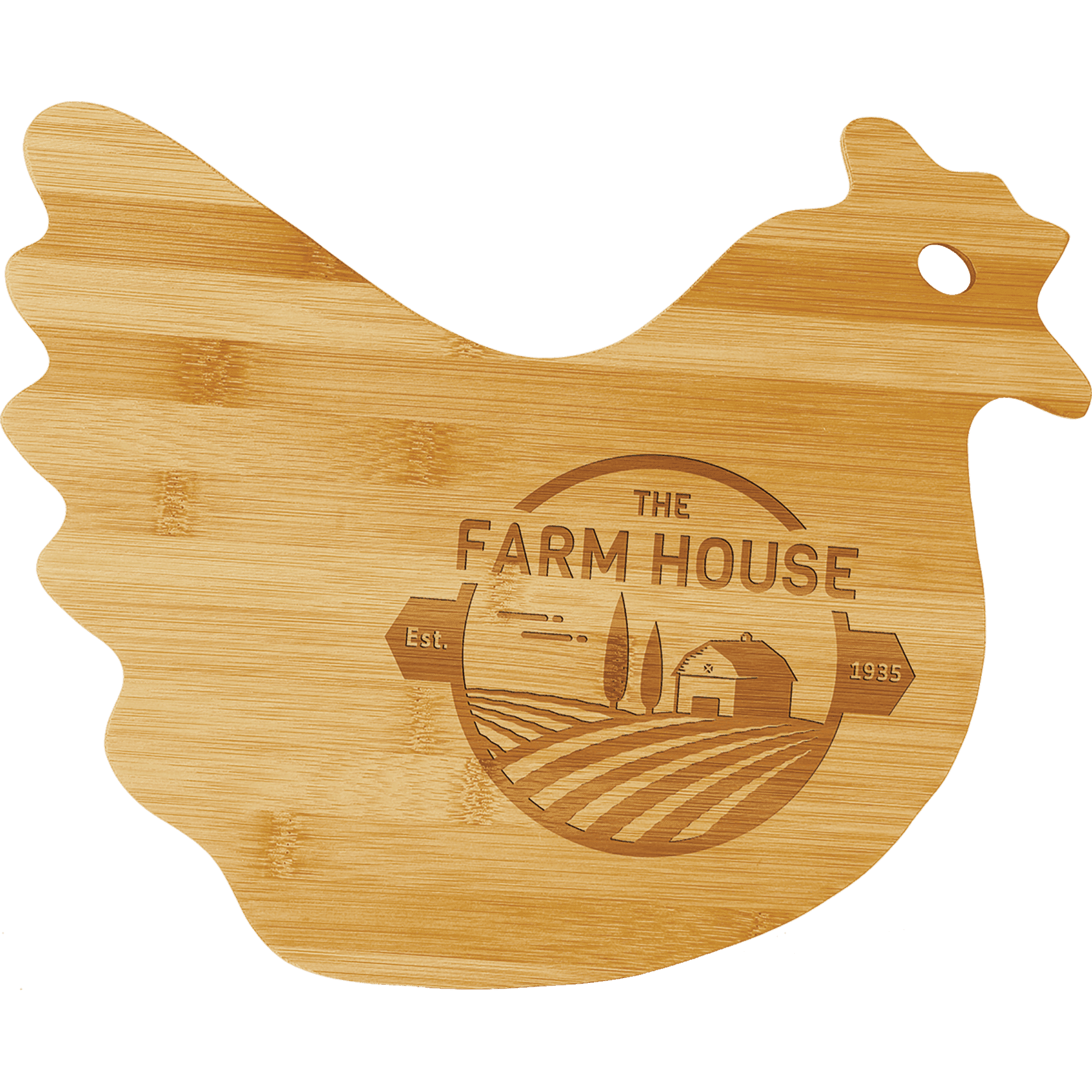 13 1/2" x 10 7/8" Hen Shaped Cutting Board