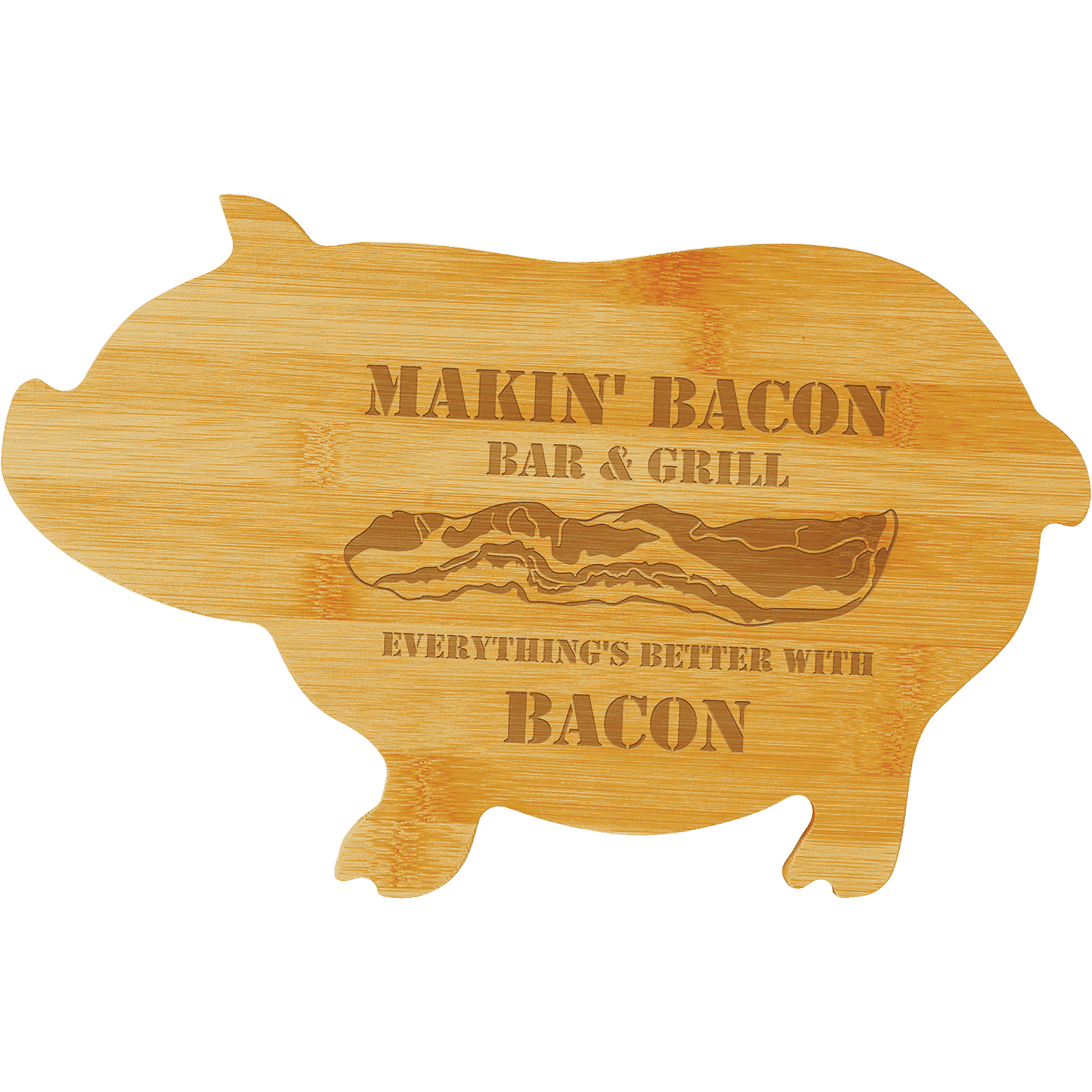13 3/4" x 8 3/4" Pig Shaped Cutting Board