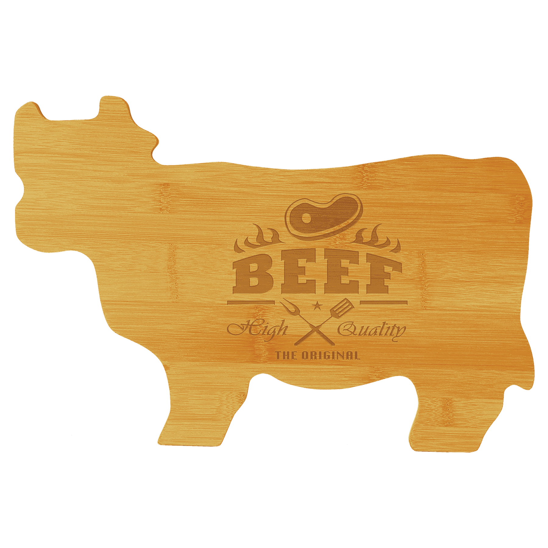 14 3/4" x 9 3/4" Cow Shaped Cutting Board