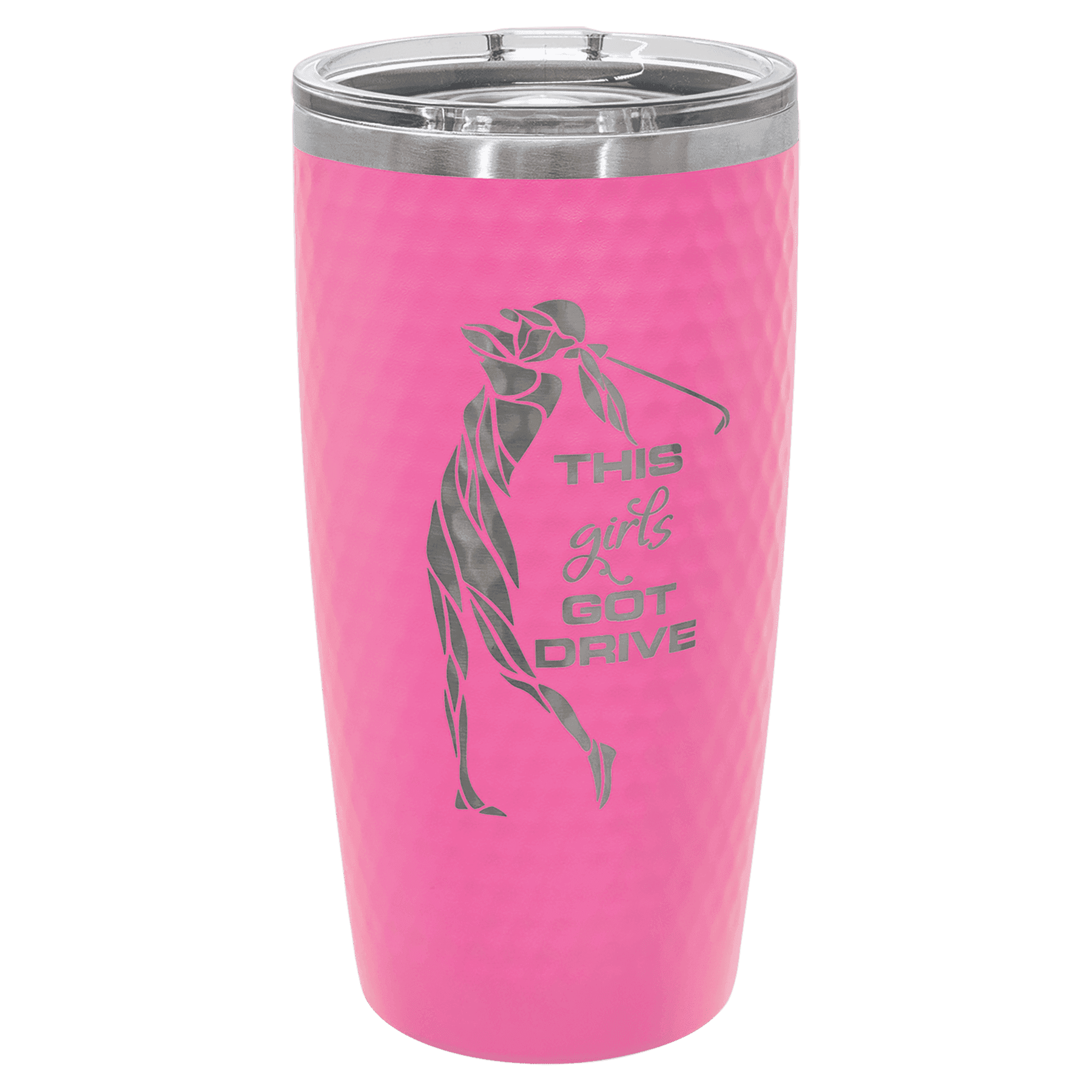 Polar Camel 20 oz. Golf Tumbler - Full Dimples and Slider Lid