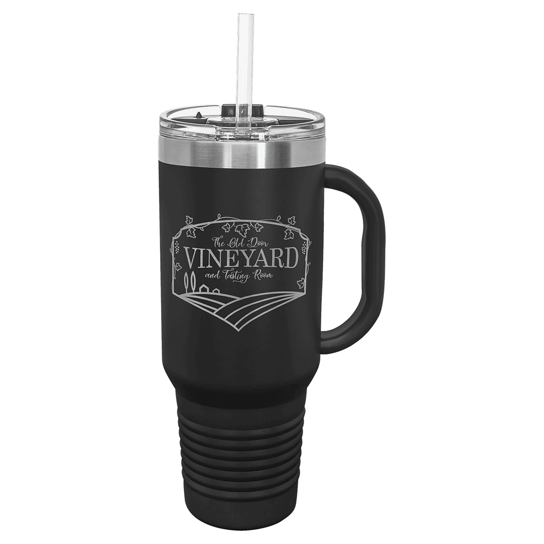 Polar Camel 40 oz. Travel Mug with Snap Lid & Straw