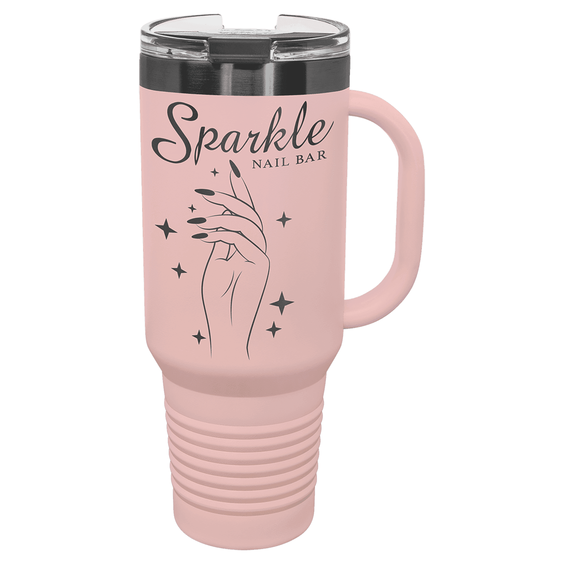 Polar Camel 40 oz. Travel Mug with Handle & Straw