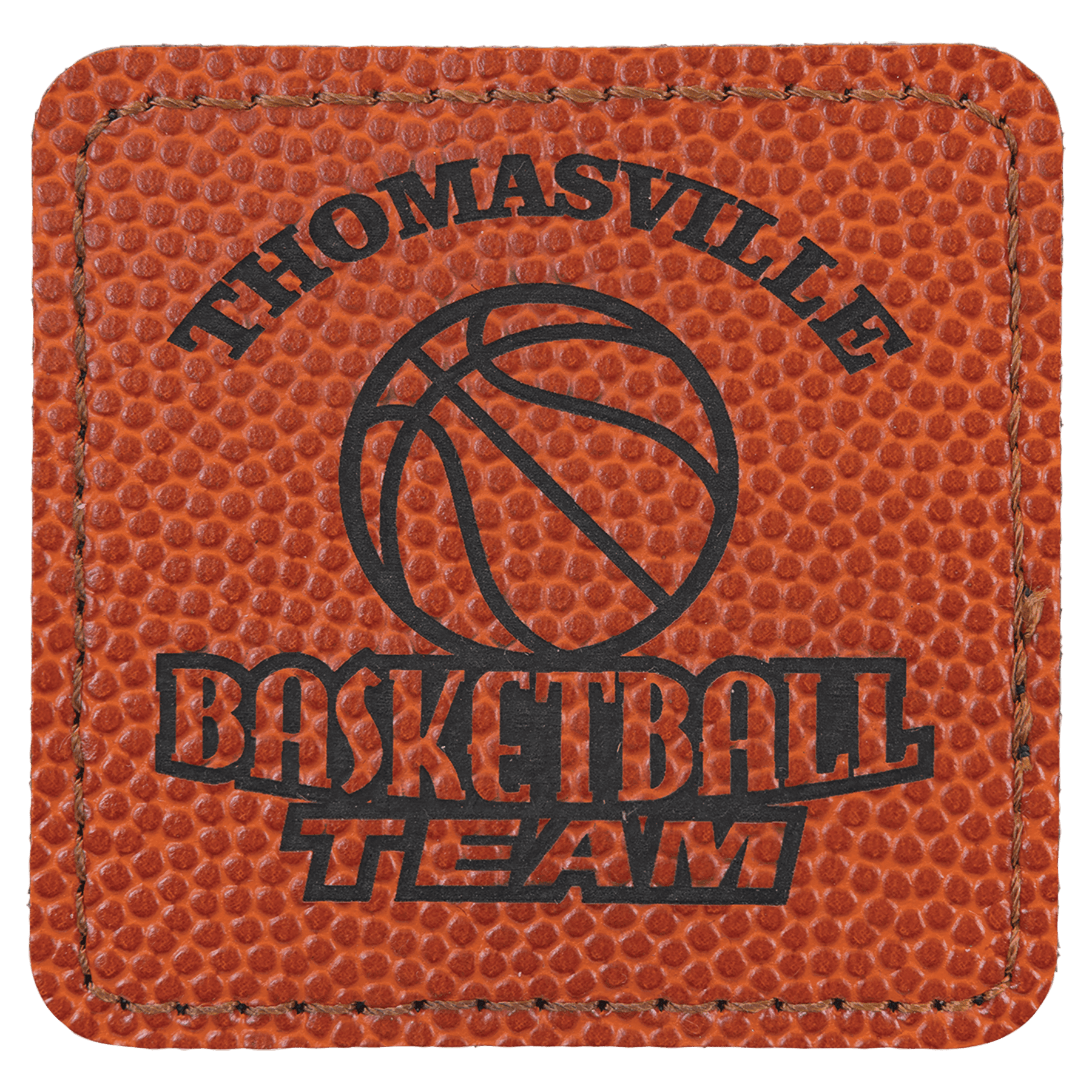 2 1/2" x 2 1/2" Laserable Leatherette Square Patch with Kota Pro Adhesive