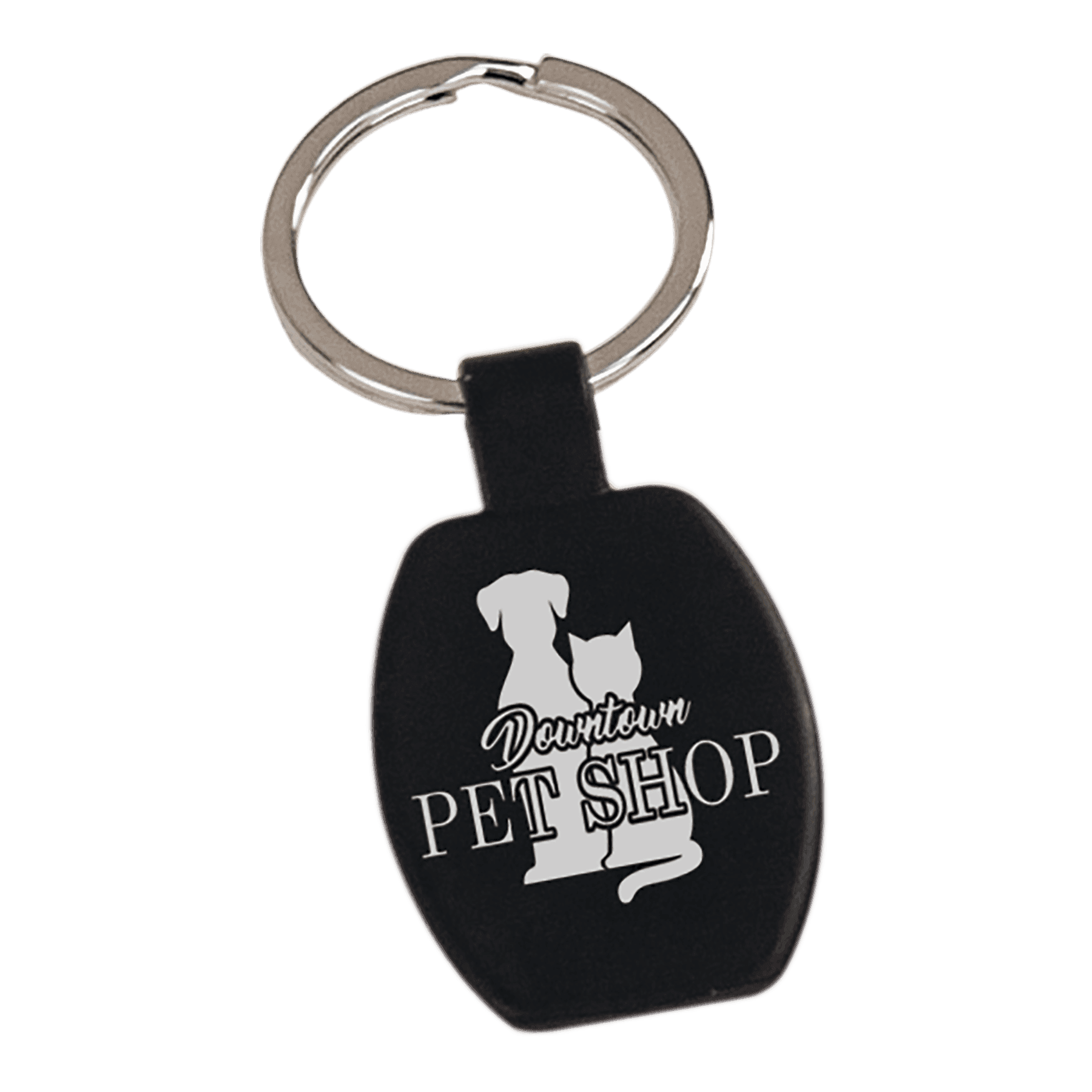 1 5/8" Laserable Rectangle Keychain