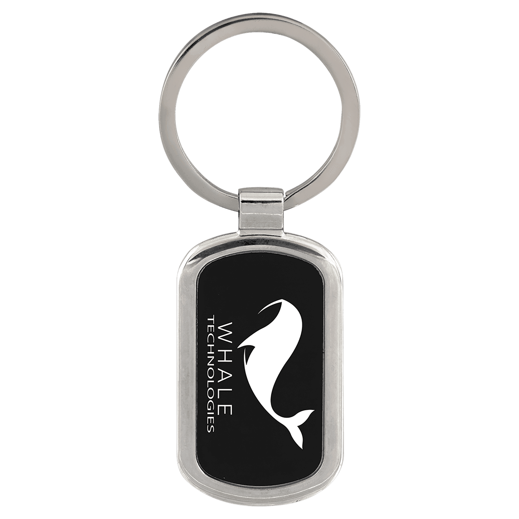 1 1/8" x 1 7/8" Laserable Rectangle Keychain