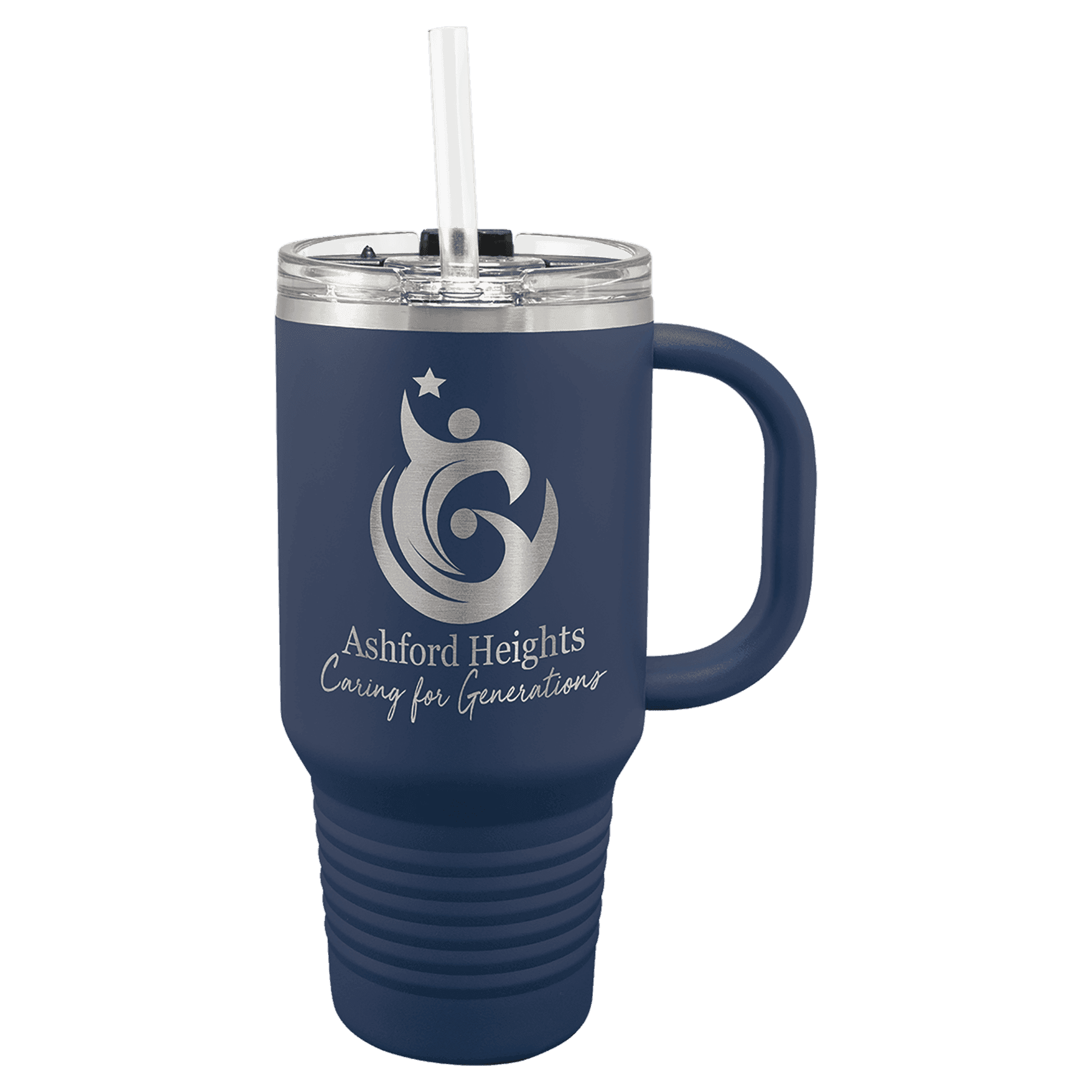 Polar Camel 32 oz. Travel Mug with Snap Lid and Straw