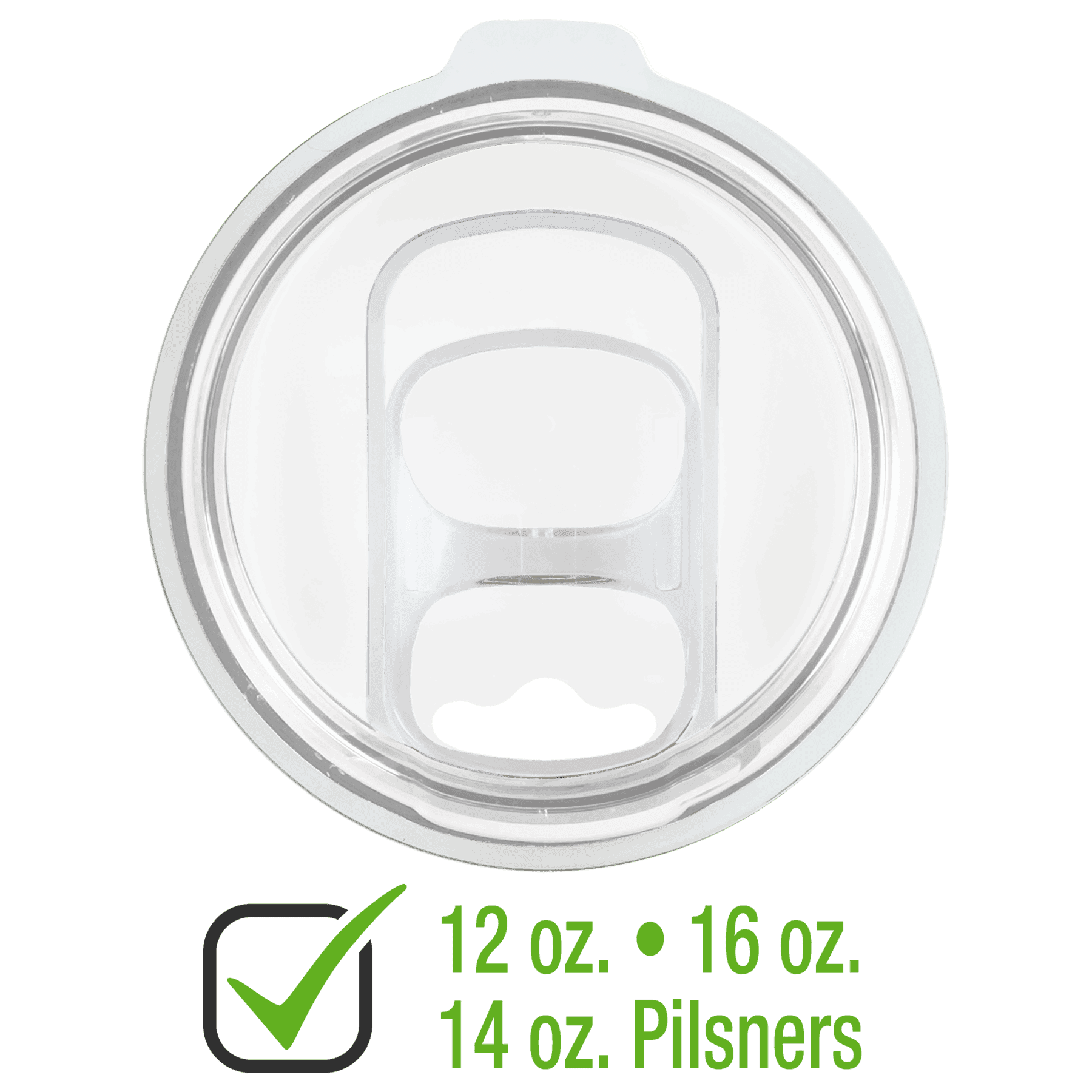 Slider Lid for 12 & 16 oz. Polar Camel Stemless Tumblers, 14 oz. Pilsner, or 22 oz. Skinny Tumblers