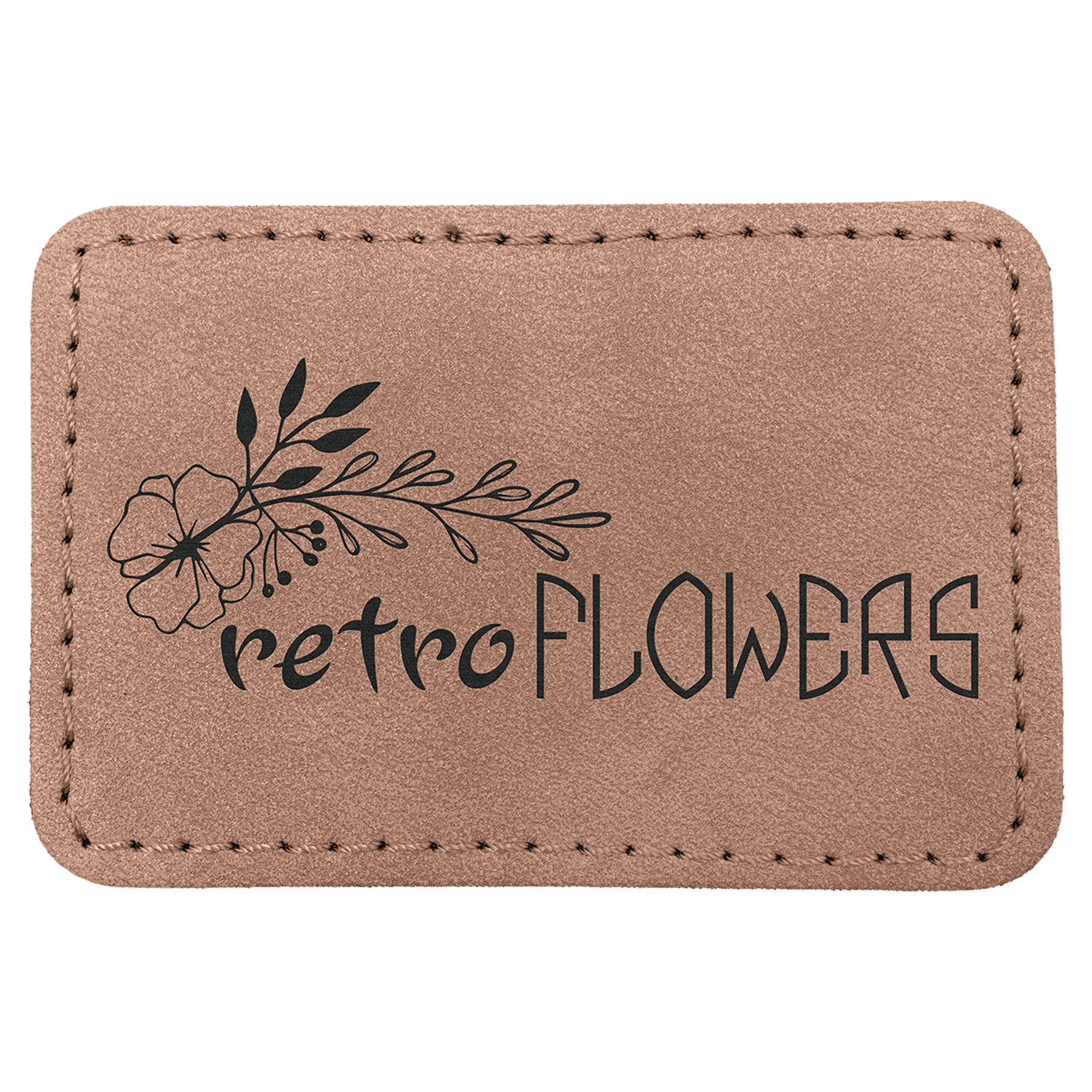 3" x 2" Premier Laserable Leatherette Rectangle Patch with Kota Pro Adhesive - Creekside Collection